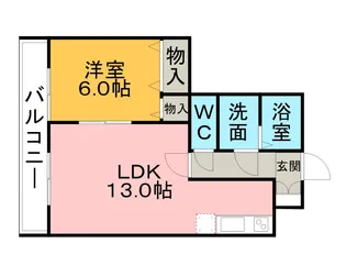 セイシェル・大山 B棟【3階】の間取り