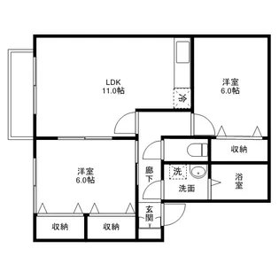 フォレ・ドミール A棟【2階】の間取り