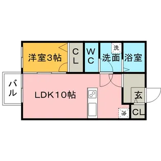 ラーン・サバーイ【2階】の間取り