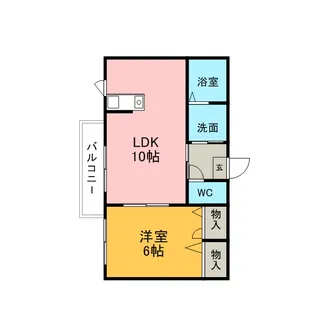 ドミール C棟【2階】の間取り