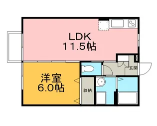 シャルマンコート【1階】の間取り