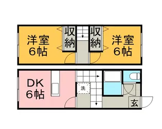 レオパレスアメニティタウン【108号室】の間取り