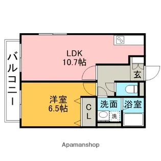 佐賀県鳥栖市田代外町【アパート】の間取り