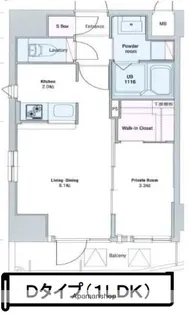 ネストピア西新Ⅱ【6階】の間取り