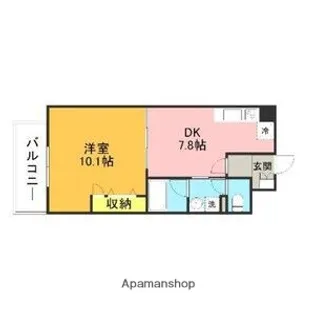 キルンズ高取【10階】の間取り