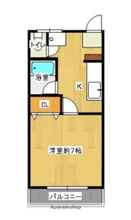 高杢ビル【402号室】の間取り