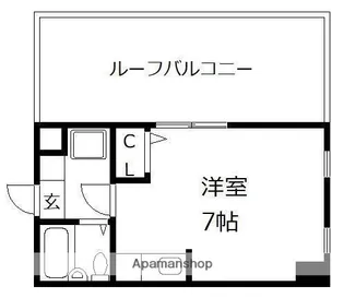 ウイングコート藤崎【303号室】の間取り
