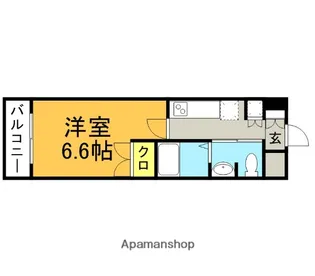 ステイツ姪浜駅前【3階】の間取り