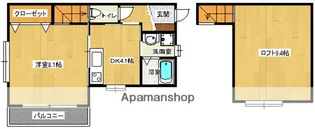 アルファーレ姪浜駅南【1階】の間取り