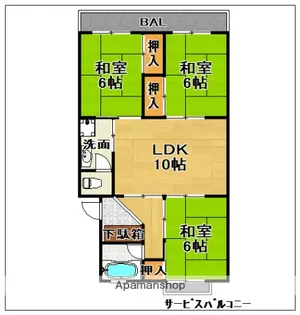 中村ビル【206号室】の間取り