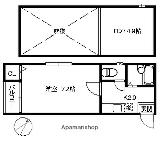 ポラリス藤崎【1階】の間取り