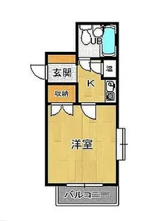 ニューハイム室見【305号室】の間取り