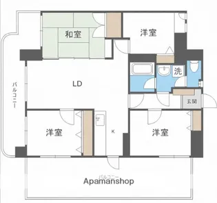ライオンズマンション紅葉山公園【501号室】の間取り