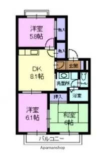 フォブール次郎丸【1階】の間取り