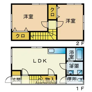 アムールつつじヶ丘【1階】の間取り
