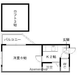 インペリアル大濠南【103号室】の間取り