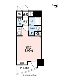 ラフォーレ西公園【10階】の間取り