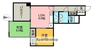 エステートマンション西公園【3階】の間取り