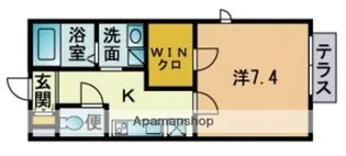 アンリシール・ラビット【103号室】の間取り