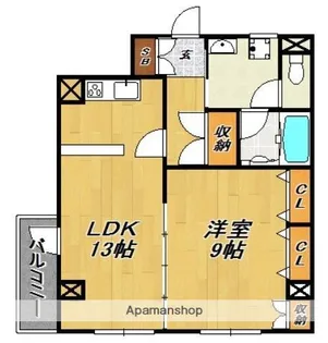 セントレジデンス大手門(旧ヴィラージュ・プルメリア)【301号室】の間取り