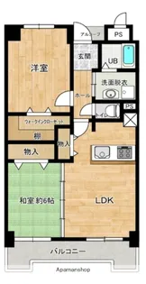 2LDKの間取り画像