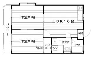 シエスタ飯倉【201号室】の間取り
