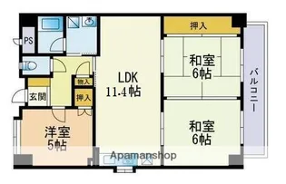 福岡県福岡市西区姪の浜5丁目【マンション】の間取り