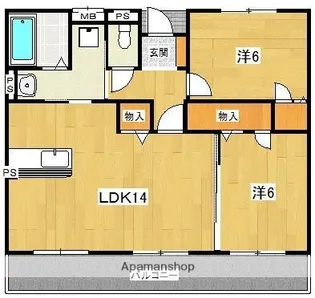 レスピラール【3階】の間取り
