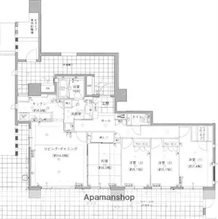 グランドメゾン室見【101号室】の間取り