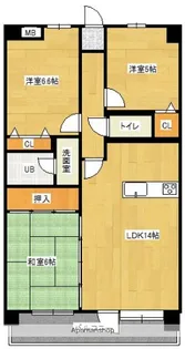 ロマネスク原第2【204号室】の間取り