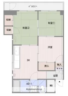 原ビルⅡ【305号室】の間取り