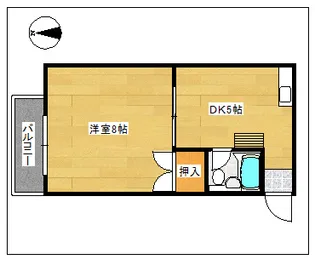 つつみビル【202号室】の間取り