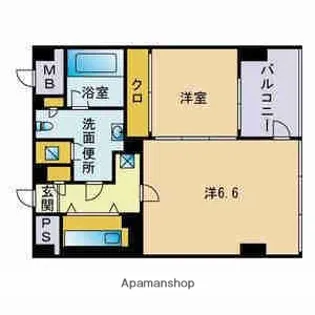 THE APARTMENT【1001号室】の間取り