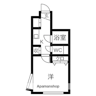 ドマーニ百道東【401号室】の間取り