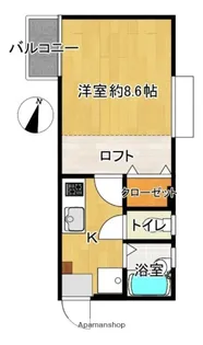 クレアトゥール地行【405号室】の間取り