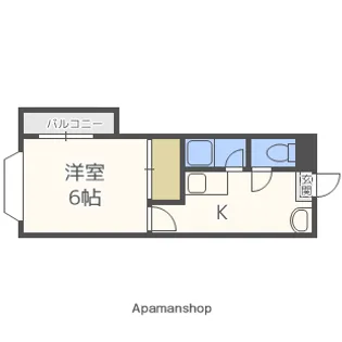 グランドハイツ室見【302号室】の間取り