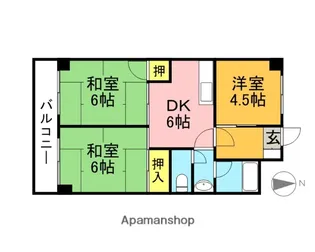 リバーサイド室見【502号室】の間取り