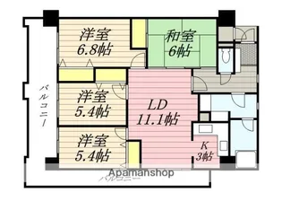 NEW8西新【2階】の間取り