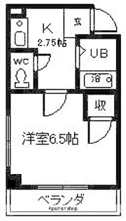アフロス室見【2階】の間取り