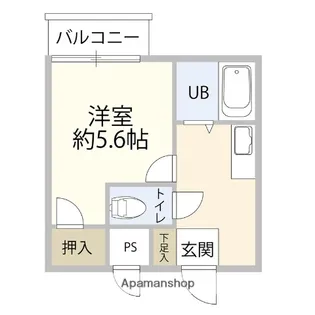アフロス室見【702号室】の間取り