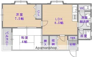 エトワール藤崎【7階】の間取り