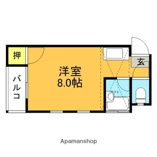 アンビシャス歯科大前【102号室】の間取り