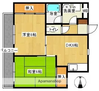 メゾンドールF【505号室】の間取り