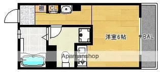 ルミネ姪浜【603号室】の間取り