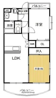 ベネフィットⅡ【305号室】の間取り
