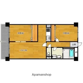 ジュラーレ姪浜【202号室】の間取り