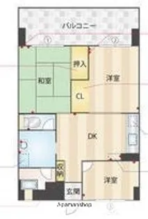 八女ビル【201号室】の間取り