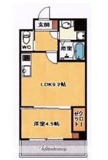 テングッド藤崎(旧エスペランサ)【4階】の間取り