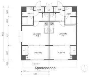 テングッド藤崎(旧エスペランサ)【3階】の間取り