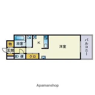 K40地行【305号室】の間取り